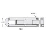 Riegel Schlossriegel Türschlossriegel Türriegel Schwarz - WZD DMX - 2