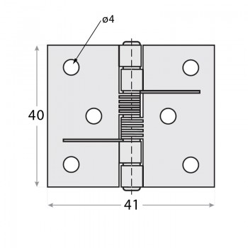 Scharnier Türscharnier Scharniere schwarz - 4 stk. - ZSS DMX - 2