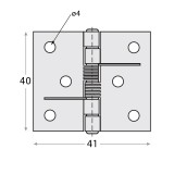 Scharnier Türscharnier Scharniere schwarz - 4 stk. - ZSS DMX - 2