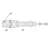 Dekorativ Kreuzgehänge Scharniere Ladenband - ZOZ DMX - 2