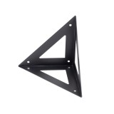 Regalhalter Regalträger Konsole LOFT Schwarz 120x120 - WOL 1 Velano - 1