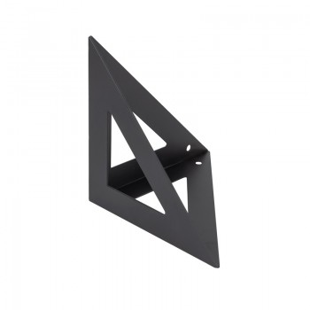 Regalhalter Regalträger Konsole LOFT Schwarz 120x120 - WOL 1 Velano - 2