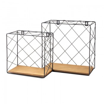 Loft Wandregal Komplettset Metallregal Hängeregal - FWL 2 Velano - 1