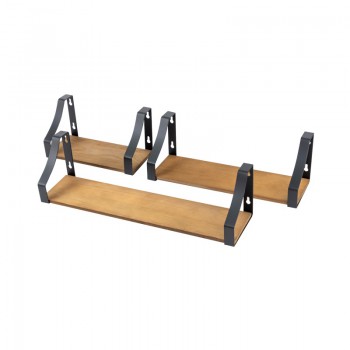 Loft Wandregal Komplettset Metallregal Hängeregal - FBL 3 Velano - 1