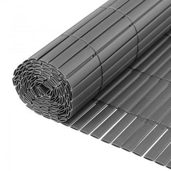 Sichtschutzmatte Sichtschutzzaun Windschutz Anthrazit - PVC 100 cm - GMP Grindi - 1