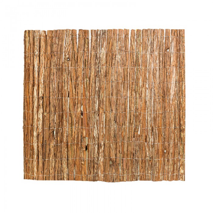 Rindenmatte Sichtschutzzaun Windschutz - Rinde 100 cm - GMK