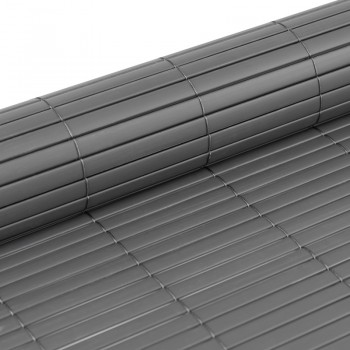 Sichtschutzmatte Sichtschutzzaun Windschutz Anthrazit - PVC 150 cm - GMP Grindi - 2