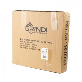 Vordach für Pergola Keros 290x296 beige Grindi - 3