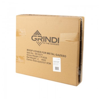 Vordach für Pergola Siros 300x400 beige Grindi - 3