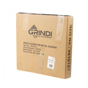 Vordach für Andros 250x300 Pergola beige Grindi - 3