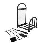 Kaminholzregal Kaminholzständer Holzaufbewahrung 42x37x68 - Druri Grindi - 2