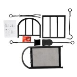 Kaminholzregal Kaminholzständer Holzaufbewahrung 42x37x68 - Druri Grindi - 7