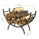 Kaminholzregal Kaminholzständer Holzaufbewahrung 91x30x62 - Osisi Grindi - 10