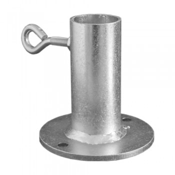 Stützenfuß Pfostenträger zum Regenschirm 38x105x100 - PDP Feuerverzinkt GRUNDLINE - 1