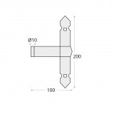 Ladenband Torband Dekoratives Rahmenscharnier - ZRO DMX - 4 Ladenband Torband Dekoratives Rahmenscharnier - ZRO DMX - 4