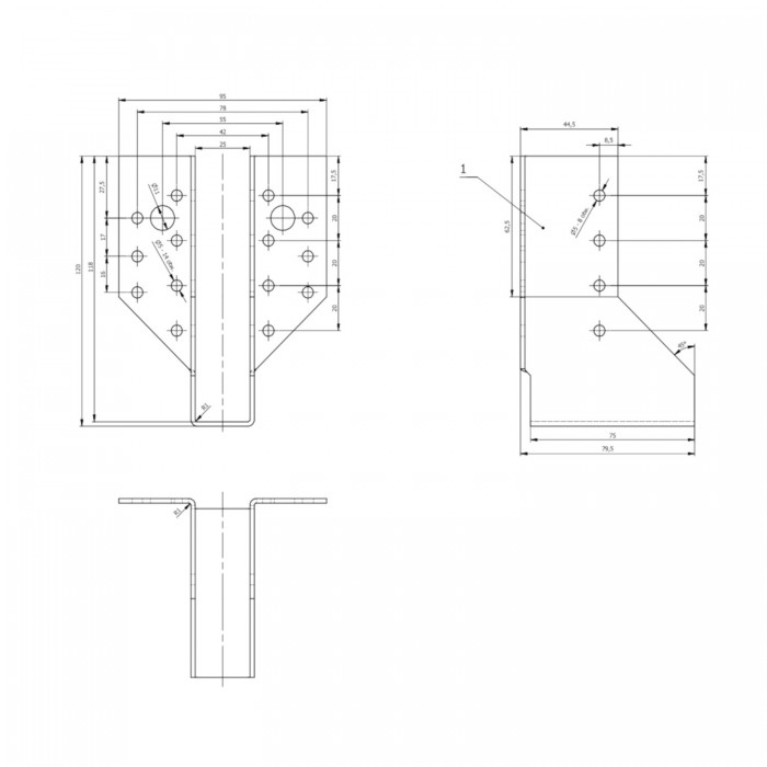 Balkenschuhe Holzverbinder Balkenträger - WB 1 Großpack DMX - 23