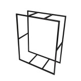 Kaminholzregal Kaminholzständer Holzaufbewahrung 80x35x100 - Pren Grindi - 2