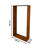 Kaminholzregal Kaminholzständer Holzaufbewahrung 80x30x160 - Fusta Grindi - 8