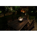 Freistehender rechteckiger Biokamin - 25x21x28 Apo Esschert Design - 4