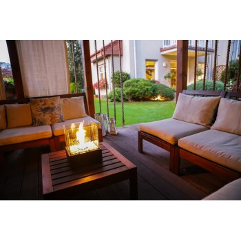 Freistehender rechteckiger Biokamin - 25x21x28 Apo Esschert Design - 5