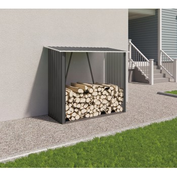 Kaminholzregal Kaminholzständer Holzaufbewahrung 163x83x154 - Kai I Grindi - 7