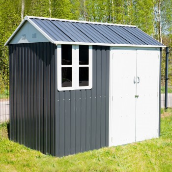 Gerätehaus Geräteschuppen Gartenhaus aus Metall - Betula - 172x259x229 Grindi - 2