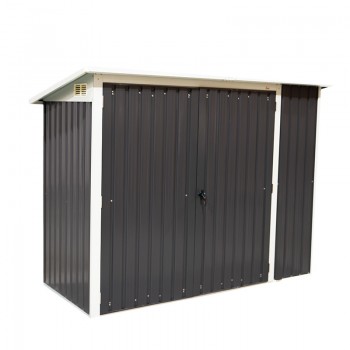 Gerätehaus Geräteschuppen Gartenhaus aus Metall - Cornus - 112x243x176 Grindi - 2