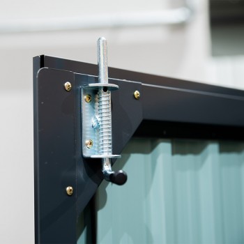 Gerätehaus Geräteschuppen Gartenhaus aus Metall - Cornus - 112x243x176 Grindi - 5