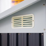 Gerätehaus Geräteschuppen Gartenhaus aus Metall - Cornus - 112x243x176 Grindi - 6