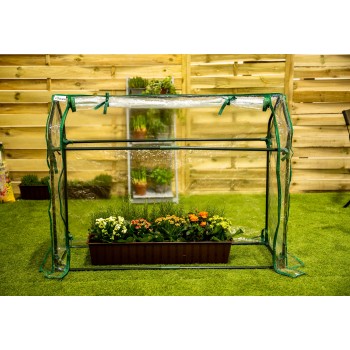 Tomaten Foliengewächshaus Treibhaus Pflanzenhaus - 124x42x92 - Aster V Grindi - 7