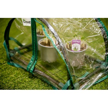 Mini Foliengewächshaus Treibhaus Pflanzenhaus - auf dem Balkon - Lotus I 43x27x31 Grindi - 3