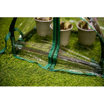 Mini Foliengewächshaus Treibhaus Pflanzenhaus - auf dem Balkon - Lotus I 43x27x31 Grindi - 4