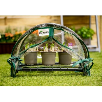 Mini Foliengewächshaus Treibhaus Pflanzenhaus - auf dem Balkon - Lotus I 43x27x31 Grindi - 5