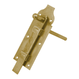 Schlossriegel mit flachem Riegel und einfachem Durchgang 160x65 mm - WP DMX - 1