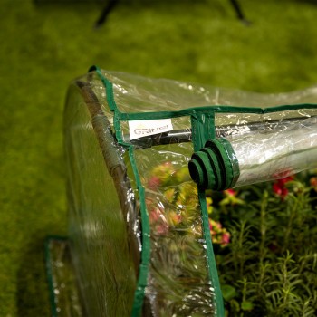 Mini Foliengewächshaus Treibhaus Pflanzenhaus - auf dem Balkon 130x60x50 Grindi - 4