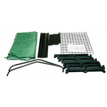 Foliengewächshaus Treibhaus Pflanzenhaus mit Regal - 143x73x195 Grindi - 11