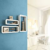 Wand-Regal-Set, Modulfächer, Regalsysteme, Hängeregale - FOS Weiss 400/350/300 Velano - 2