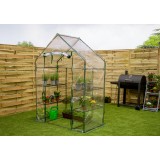 Foliengewächshaus Treibhaus Pflanzenhaus mit Regal - 143x73x195 Transparent Grindi - 4 Foliengewächshaus Treibhaus Pflanzenhaus mit Regal - 143x73x195 Transparent Grindi - 4