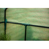 Foliengewächshaus Treibhaus Pflanzenhaus mit Regal - 143x143x195 - Grün Grindi - 9