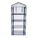 Foliengewächshaus Treibhaus Pflanzenhaus mit Regal - 70x50x158 Grindi - 5