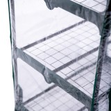 Foliengewächshaus Treibhaus Pflanzenhaus mit Regal - 70x50x158 Grindi - 8