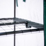 Foliengewächshaus Treibhaus Pflanzenhaus mit Regal - 70x50x158 Grindi - 9