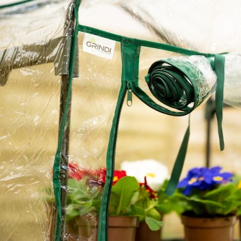 Foliengewächshaus Treibhaus Pflanzenhaus mit Regal - 70x50x158 Grindi - 6