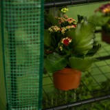 Foliengewächshaus Treibhaus Pflanzenhaus - mit 4 Gitterböden 70x50x158 Grindi - 4