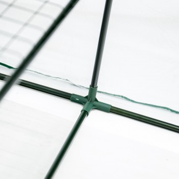 Foliengewächshaus Treibhaus Pflanzenhaus mit Regal - 143x143x195 Grindi - 8