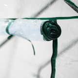 Foliengewächshaus Treibhaus Pflanzenhaus mit Regal - 143x143x195 Grindi - 7