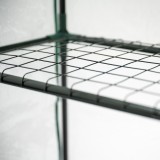 Foliengewächshaus Treibhaus Pflanzenhaus mit Regal - 143x143x195 Grindi - 9