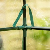 Foliengewächshaus Treibhaus Pflanzenhaus mit Regal - 143x143x195 Grindi - 5