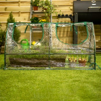 Mini Foliengewächshaus Treibhaus Pflanzenhaus - auf dem Balkon - 120x60x60 - Erica III Grindi - 3