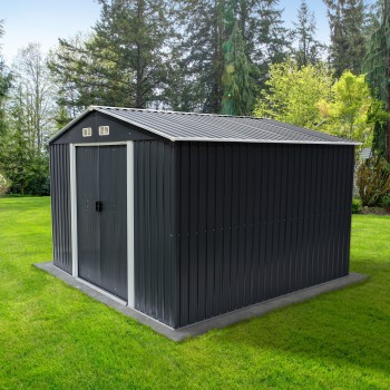 Gerätehaus Geräteschuppen Gartenhaus aus Metall - Sorbus IV - 303x301x214 Grindi - 2